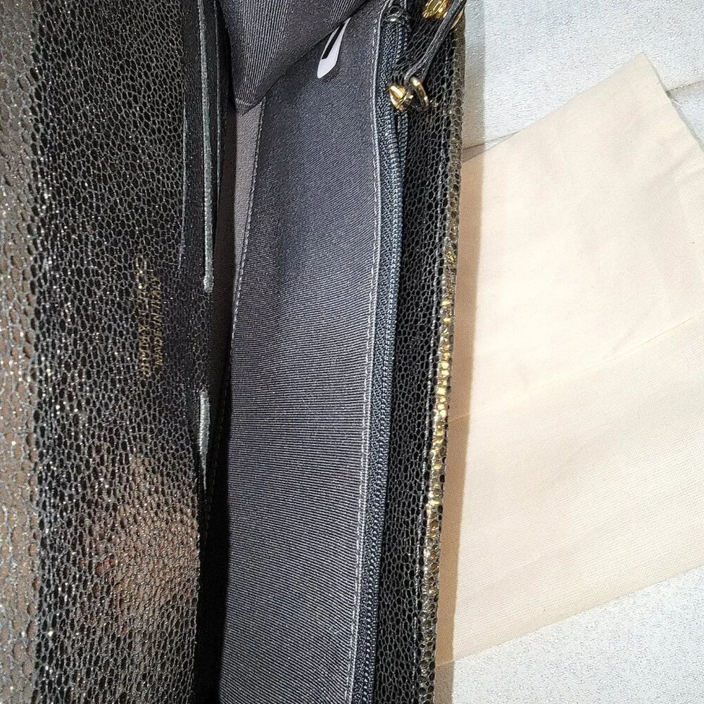 JIMMY CHOO Tilsa Glitter Clutch Wristlet - Picture 9 of 10